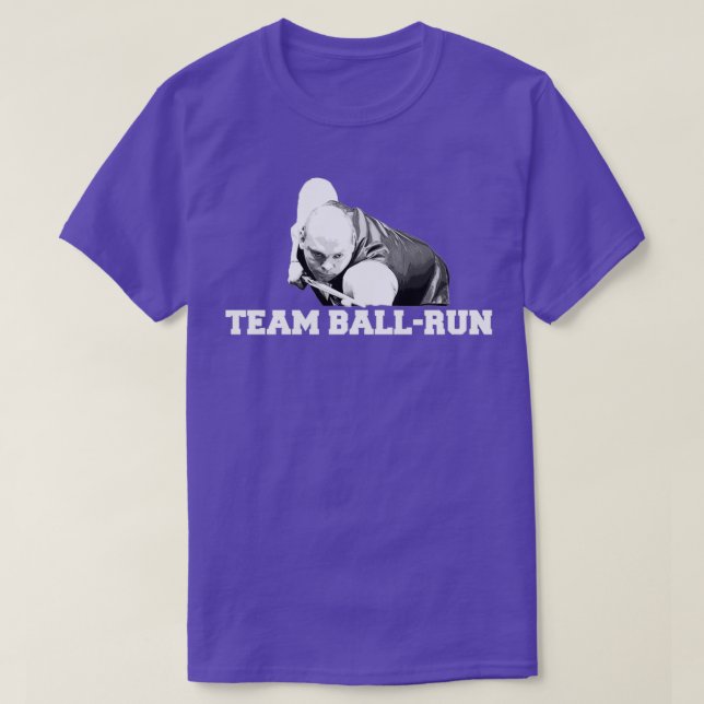 Snooker Team BallRun Stuart Bingham Fläkt T Shirt (Design framsida)