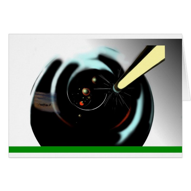 SNOOKER TIME HÄLSNINGSKORT (Framsidan Horizontal)