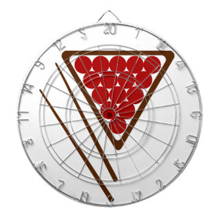 Snookerkugge- och Snookerstickrepliker Piltavla