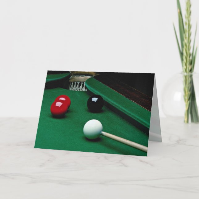 Snookerutrustning Kort (Framsida)