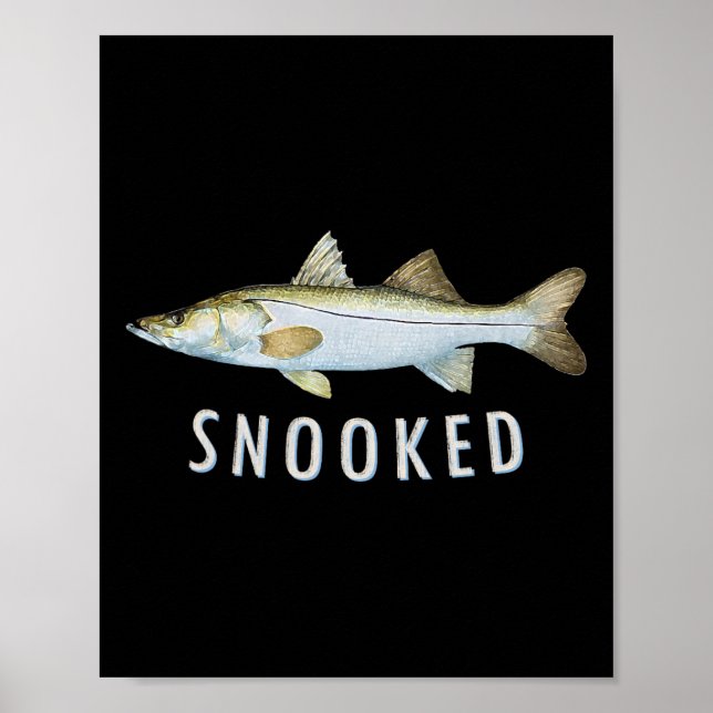 Snookfiske Saltvatten Inshore Common Snook Fisk  Poster (Framsidan)