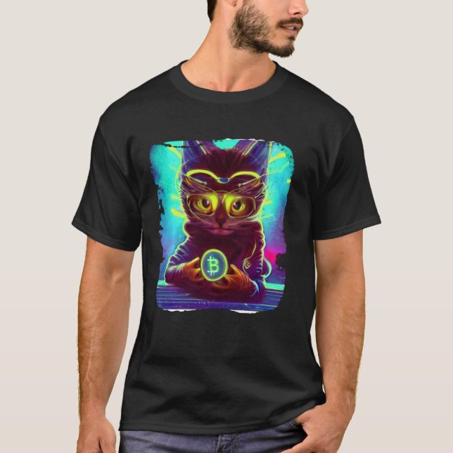Snoop Catty Cat Crypto Original T Shirt (Framsida)