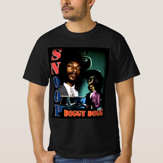 Snoop Hund Music Art T Shirt (Framsida)