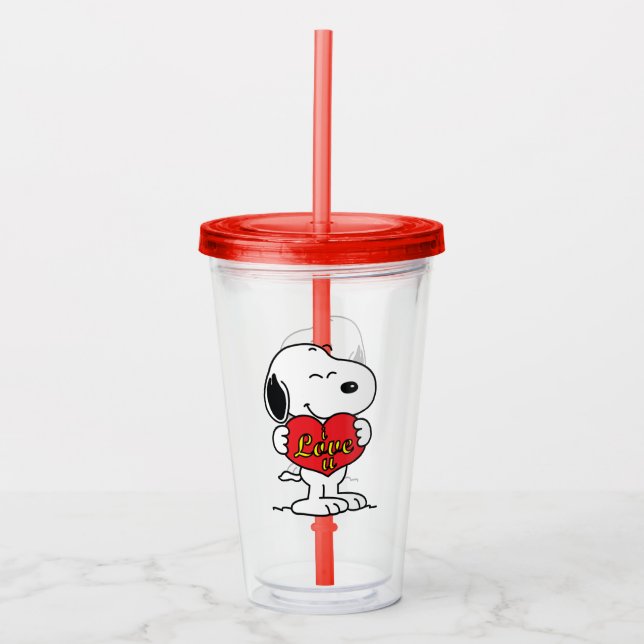 Snoopy Acrylic Tumbler Take Away Mugg (Framsida)