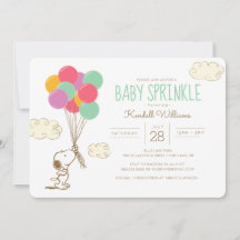 Snoopy and Balloons Baby Sprinkle