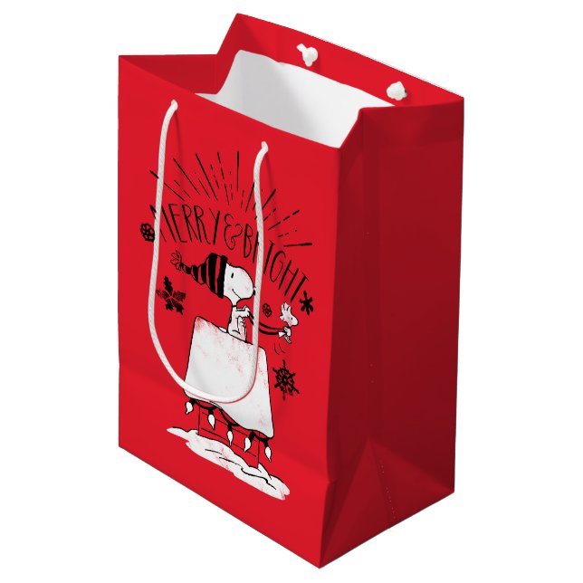 Snoopy and Woodstock - Merry & Bright (Framsidan Vinklad)