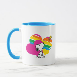 Snoopy and Woodstock Regnbågsördar Mugg