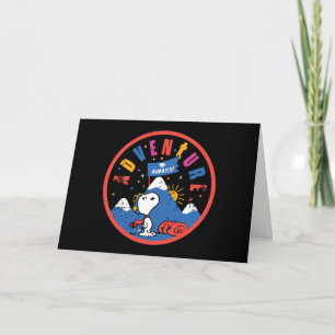 Snoopy Äventyr Väntar Examen Bergsdesign Kort