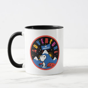 Snoopy Äventyr Väntar Examen Bergsdesign Mugg