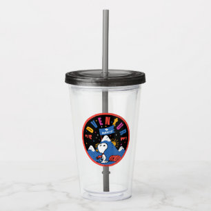 Snoopy Äventyr Väntar Examen Bergsdesign Take Away Mugg
