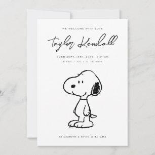 Snoopy Baby-meddelande Meddelande