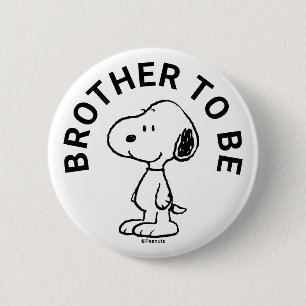 Snoopy Baby Shower Brother ska vara Knapp