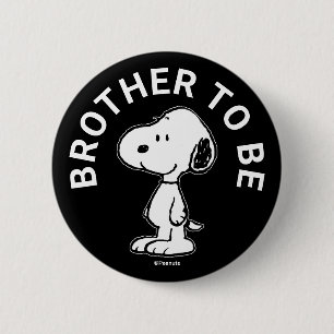 Snoopy Baby Shower Brother ska vara Knapp