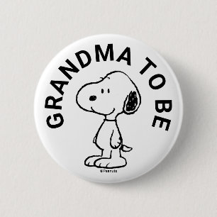 Snoopy Baby Shower Grandma ska vara Knapp