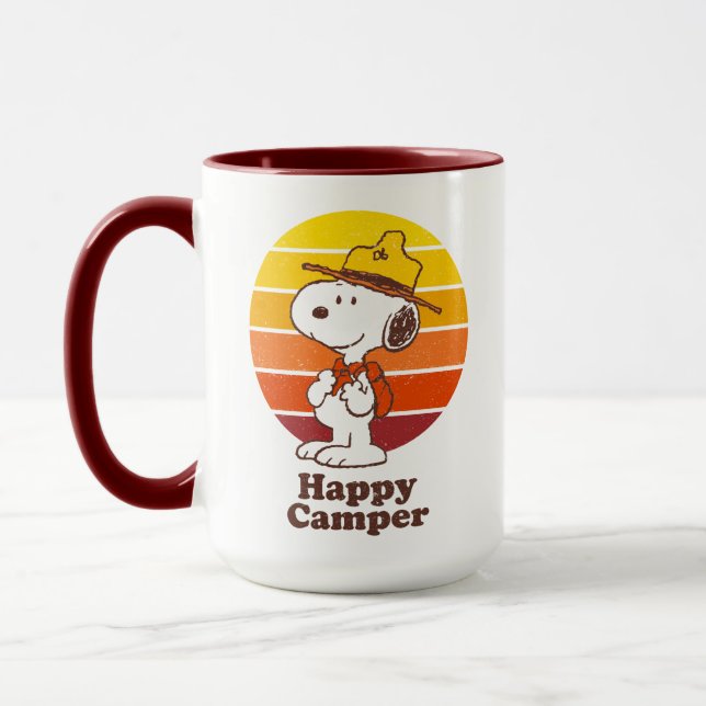 Snoopy | Beagle Scout - Lycklig Camper Mugg (Vänster)