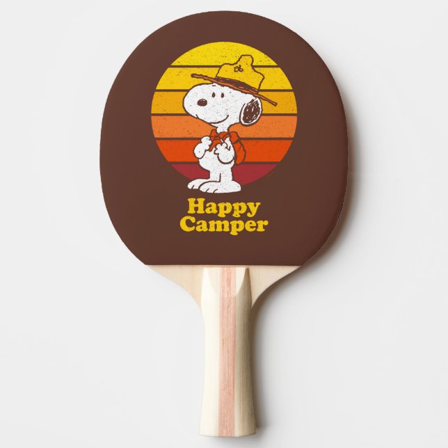Snoopy | Beagle Scout - Lycklig Camper Pingisracket (Framsidan)