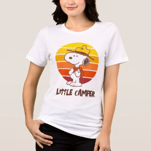 Snoopy   Beagle Scout - Lycklig Camper T Shirt