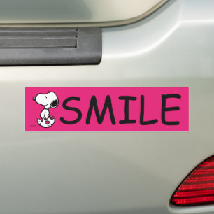 Snoopy Black & Magenta Bildekal