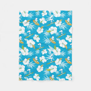 Snoopy Brooklyn Beach Mönster Fleecefilt