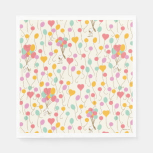 Snoopy Bunches of Balloons Mönster Pappersservett