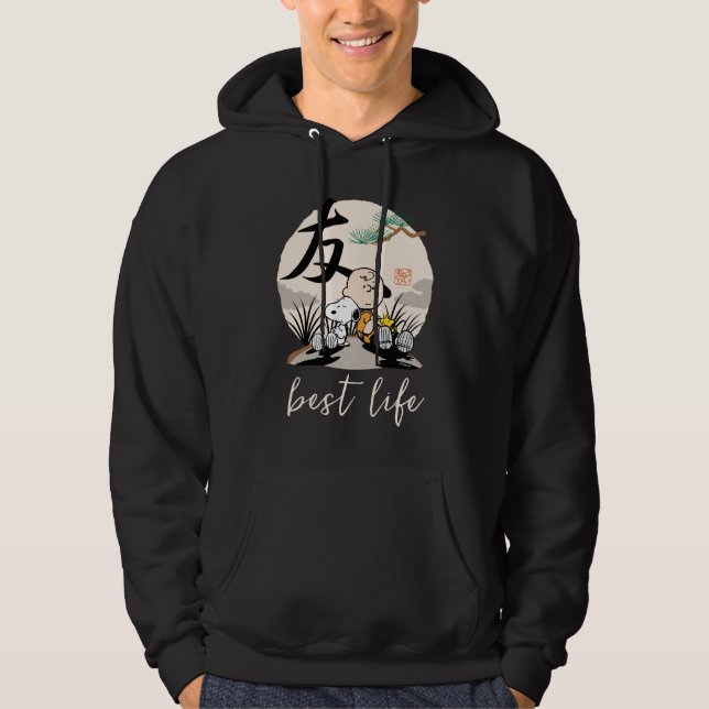 Snoopy, Charlie Brown och Woodstock - Friend Hoodie (Framsida)