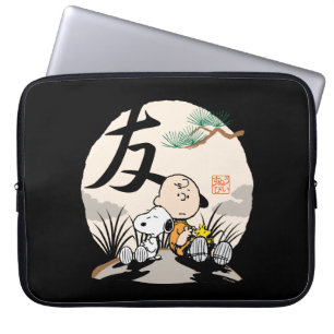 Snoopy, Charlie Brown och Woodstock - Friend Laptop Fodral