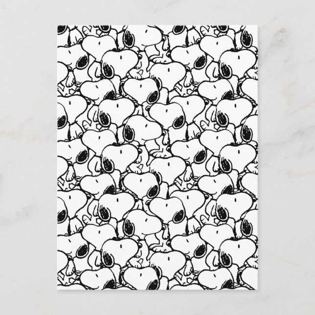 Snoopy Classic Comics Mönster Vykort (Framsida)