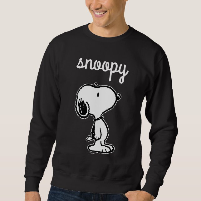 Snoopy Classic Comics Pattern Lång Ärmad Tröja (Framsida)
