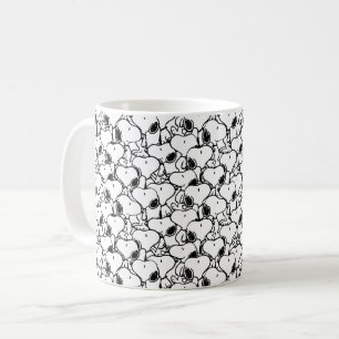 Snoopy Classic Tecknader Mönster Kaffemugg
