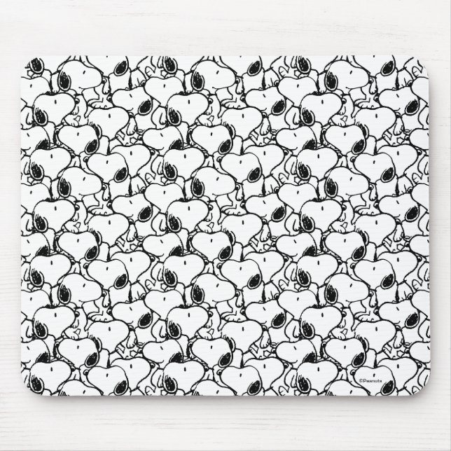 Snoopy Classic Tecknader Mönster Musmatta (Framsidan)