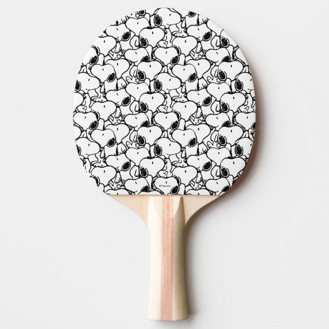 Snoopy Classic Tecknader Mönster Pingisracket (Framsidan)