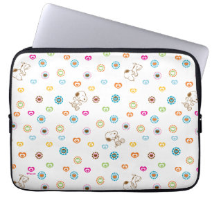 Snoopy Colorful Hearts Mönster Laptop Fodral