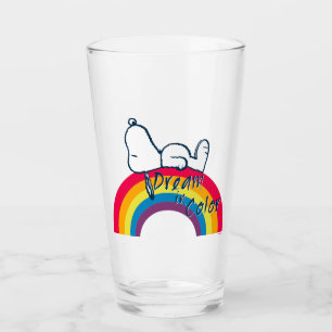 Snoopy   Dream i Färg Rainbow Glaskopp