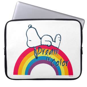 Snoopy Dream i Färg Rainbow Laptop Fodral