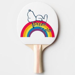 Snoopy   Dream i Färg Rainbow Pingisracket