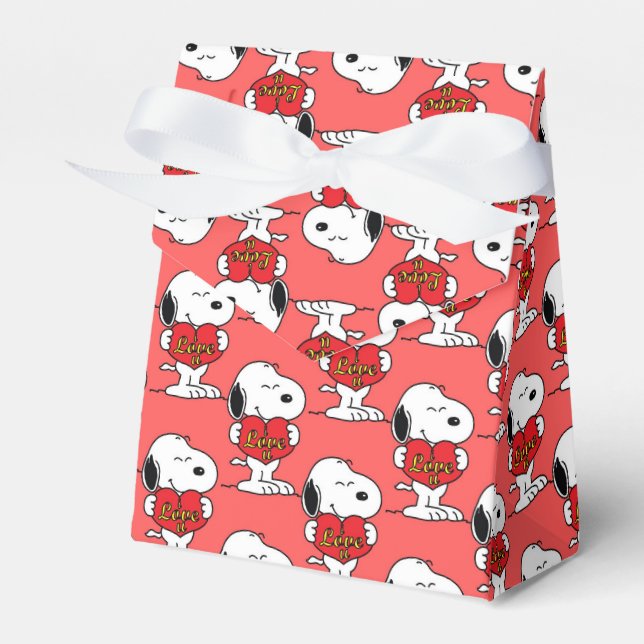 Snoopy Favor Boxes Presentaskar (Framsidan Sidan)