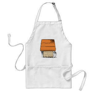 Snoopy Halloween-Spindelnätet Doghouse Förkläde