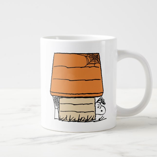 Snoopy Halloween-Spindelnätet Doghouse Jumbo Mugg (Höger)