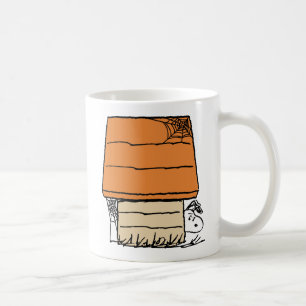 Snoopy Halloween-Spindelnätet Doghouse Kaffemugg
