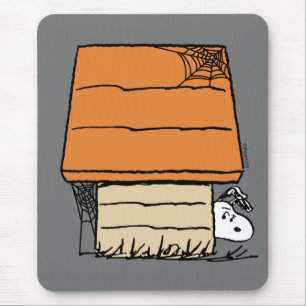 Snoopy Halloween-Spindelnätet Doghouse Musmatta