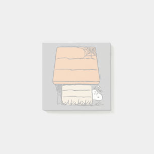 Snoopy Halloween-Spindelnätet Doghouse Post-it Block