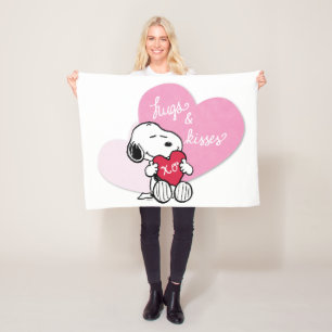 Snoopy Hugs & Kisses Fleecefilt