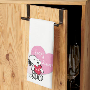 Snoopy Hugs & Kisses Kökshandduk