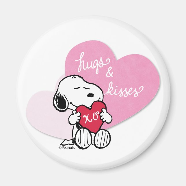 Snoopy Hugs & Kisses Magnet (Framsidan)