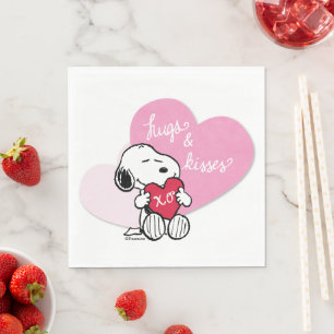 Snoopy Hugs & Kisses Pappersservett
