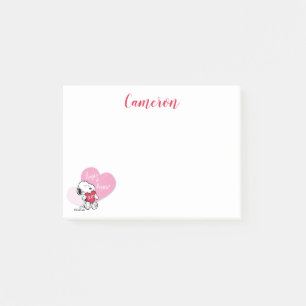 Snoopy Hugs & Kisses Post-it Block