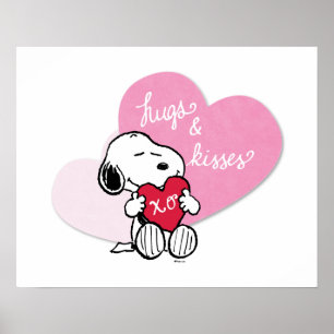 Snoopy Hugs & Kisses Poster