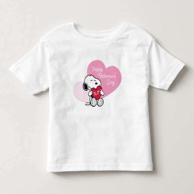 Snoopy Hugs & Kisses T Shirt (Framsida)