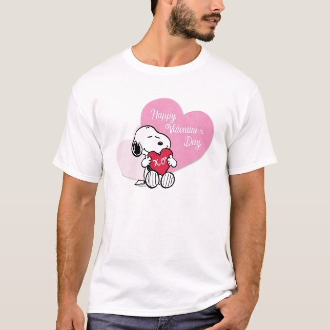Snoopy Hugs & Kisses T Shirt (Framsida)