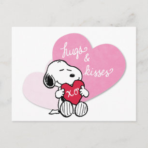 Snoopy Hugs & Kisses Vykort